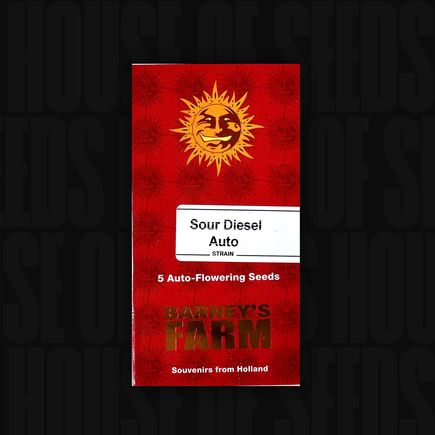 Barney's Farm Sour Diesel Auto Pack mit 5 selbstblühenden Hanfsamen.